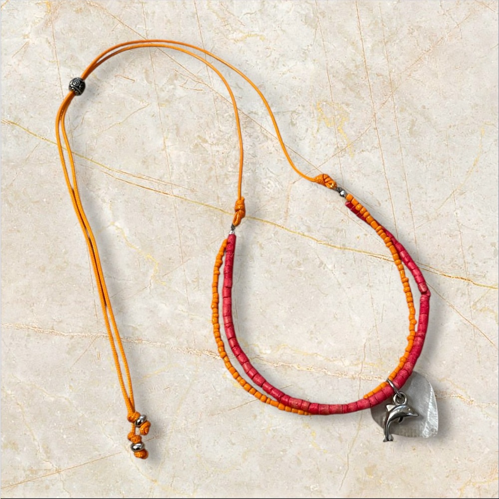 Dolphin Beaded Necklace